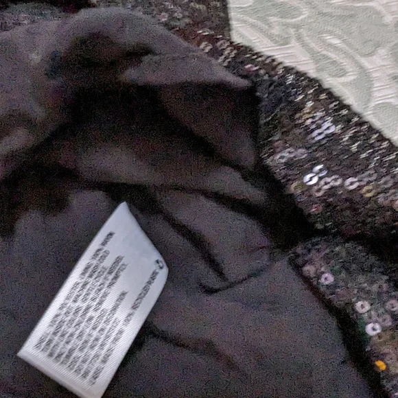 Sequined, Camisole Top in Black - Picture 3 of 4